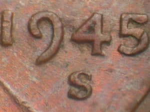 1945-S Repunched Mintmark RPM-012