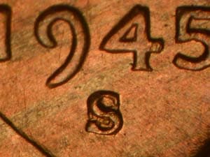 1945-S Repunched Mintmark RPM-017