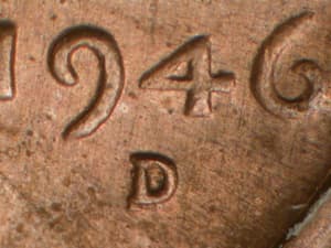 1946-D Repunched Mintmark RPM-001