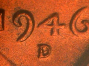 1946-D Repunched Mintmark RPM-002