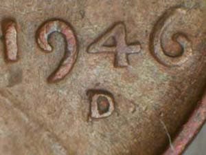 1946-D Repunched Mintmark RPM-007