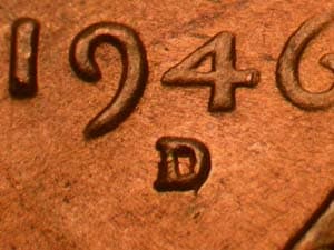 1946-D Repunched Mintmark RPM-009