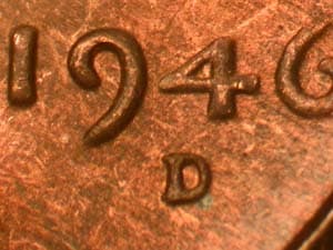 1946-D Repunched Mintmark RPM-012