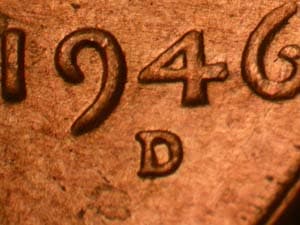 1946-D Repunched Mintmark RPM-014
