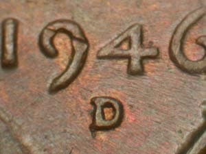 1946-D Repunched Mintmark RPM-015