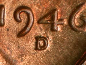 1946-D Repunched Mintmark RPM-016