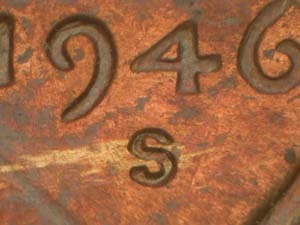 1946-S Repunched Mintmark RPM-010