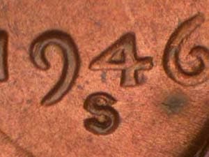 1946-S Repunched Mintmark RPM-011
