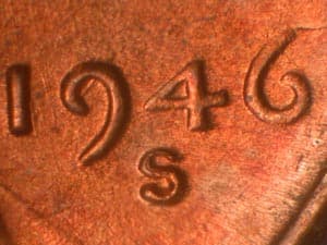 1946-S Repunched Mintmark RPM-012