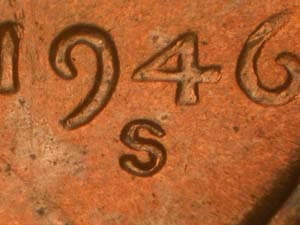 1946-S Repunched Mintmark RPM-015