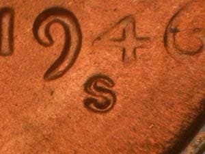 1946-S Repunched Mintmark RPM-017