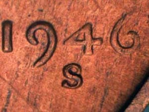 1946-S Repunched Mintmark RPM-018