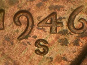 1946-S Repunched Mintmark RPM-023