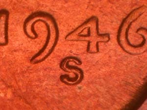 1946-S Repunched Mintmark RPM-028