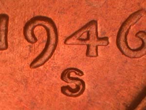 1946-S Repunched Mintmark RPM-030