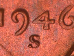 1946-S Repunched Mintmark RPM-040