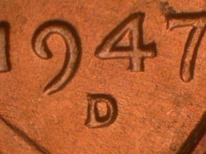 1947-D Repunched Mintmark RPM-006
