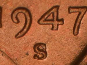 1947-S Repunched Mintmark RPM-003