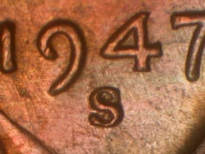 1947-S Repunched Mintmark RPM-006