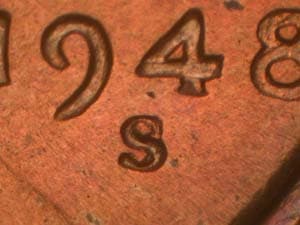 1948-S Repunched Mintmark RPM-007