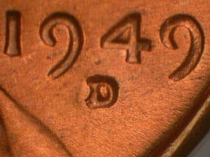 1949-D Repunched Mintmark RPM-005