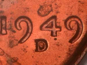 1949-D Repunched Mintmark RPM-006
