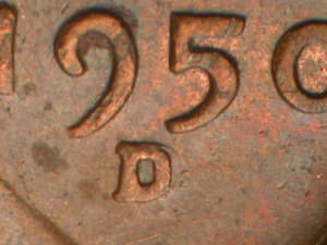 1950-D Repunched Mintmark RPM-007