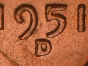 1951-D Repunched Mintmark RPM-003