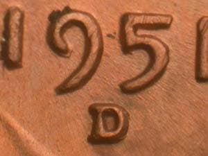 1951-D Repunched Mintmark RPM-011