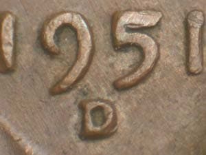 1951-D Repunched Mintmark RPM-012