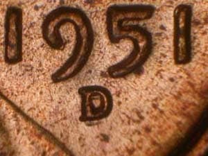 1951-D Repunched Mintmark RPM-016