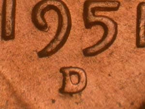 1951-D Repunched Mintmark RPM-032