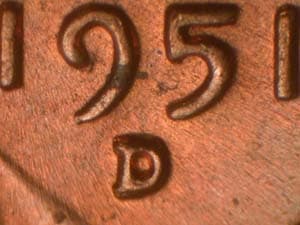 1951-D Repunched Mintmark RPM-035