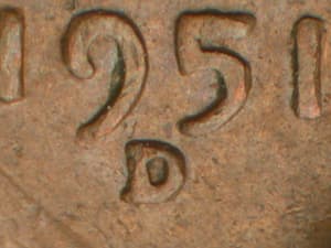 1951-D Over Mint Mark OMM-001
