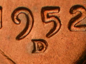 1952-D Repunched Mintmark RPM-005