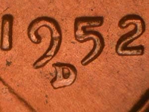 1952-D Repunched Mintmark RPM-008
