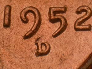 1952-D Repunched Mintmark RPM-012