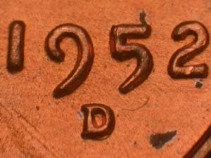 1952-D Repunched Mintmark RPM-014
