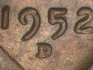 1952-D Over Mint Mark OMM-001