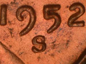 1952-S Repunched Mintmark RPM-006