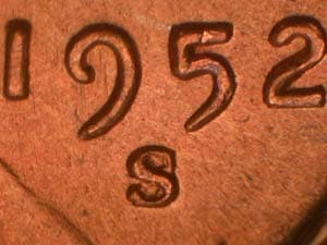 1952-S Repunched Mintmark RPM-007