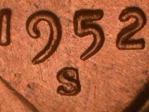 1952-S Repunched Mintmark RPM-008