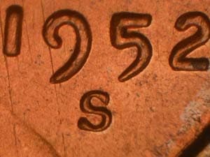 1952-S Repunched Mintmark RPM-014
