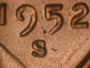 1952-S Repunched Mintmark RPM-019