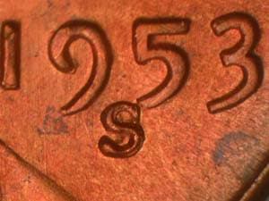 1953-S Repunched Mintmark RPM-003