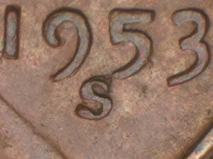 1953-S Repunched Mintmark RPM-006