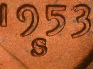 1953-S Repunched Mintmark RPM-015