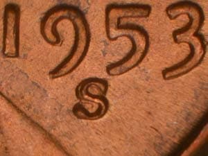 1953-S Repunched Mintmark RPM-018