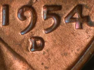1954-D Repunched Mintmark RPM-005