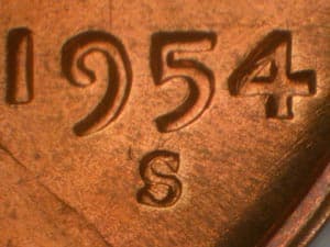 1954-S Repunched Mintmark RPM-003
